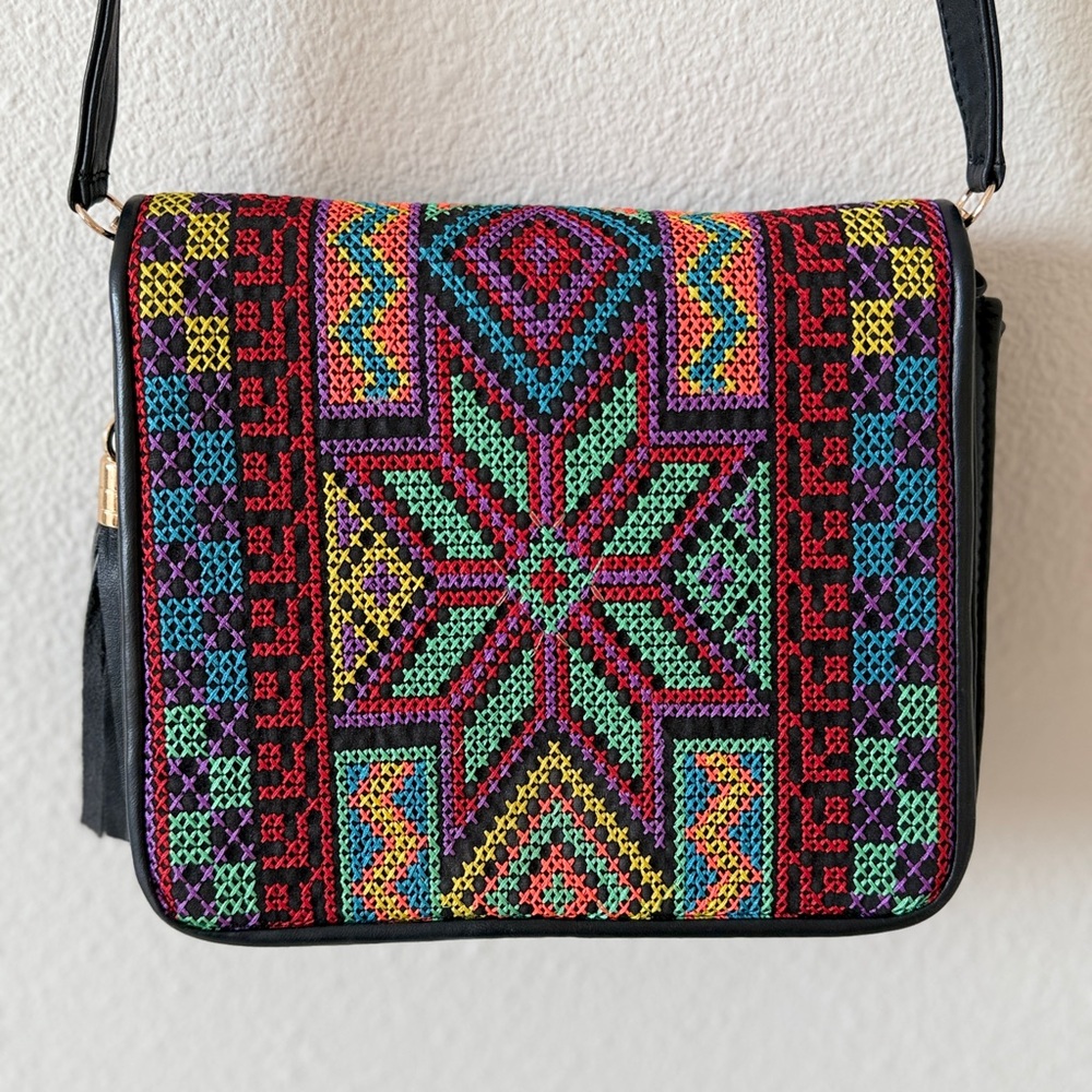 Colorful Patterned Crossbody Bag